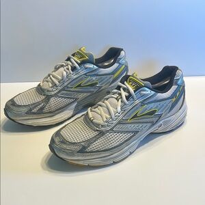 Brooks Adrenaline GTS 8 Running Shoes Sneakers Mens Size 11 Gray Yellow